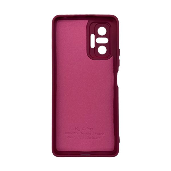 Чехол Original Soft Touch Case for Xiaomi Redmi Note 10 Pro/Note 10 Pro Max Marsala with Camera Lens (2)