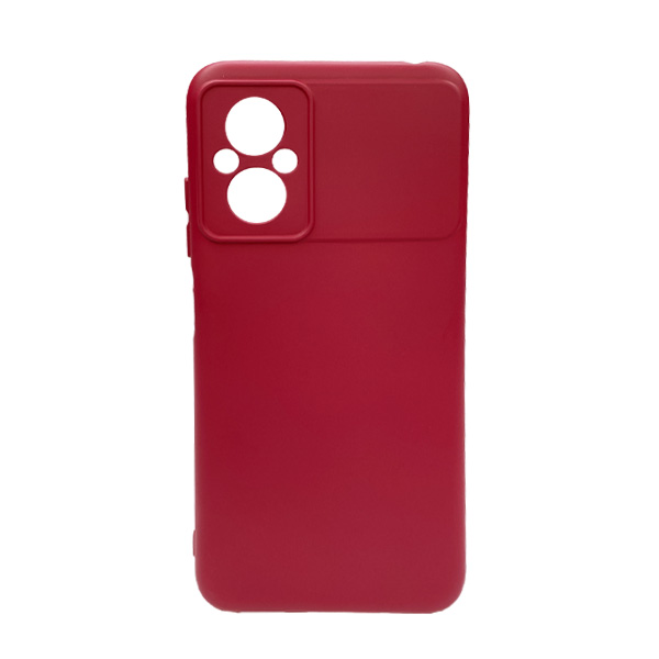 Чехол Original Soft Touch Case for Xiaomi Poco M5/Redmi Note 11R Marsala with Camera Lens