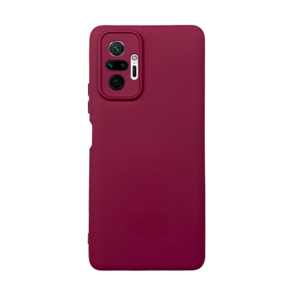 Чохол Original Soft Touch Case for Xiaomi Redmi Note 10 Pro/Note 10 Pro Max Marsala with Camera Lens