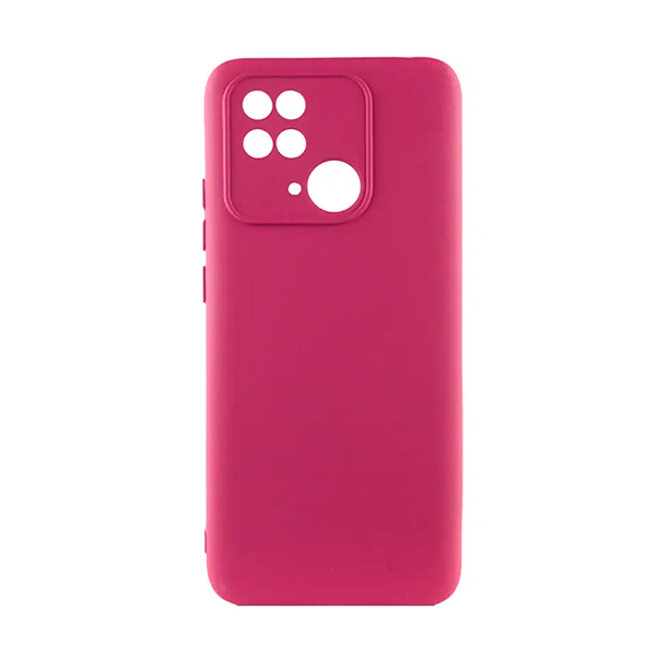 Чехол Original Soft Touch Case for Xiaomi Redmi 10с/Poco C40 Marsala  with Camera Lens