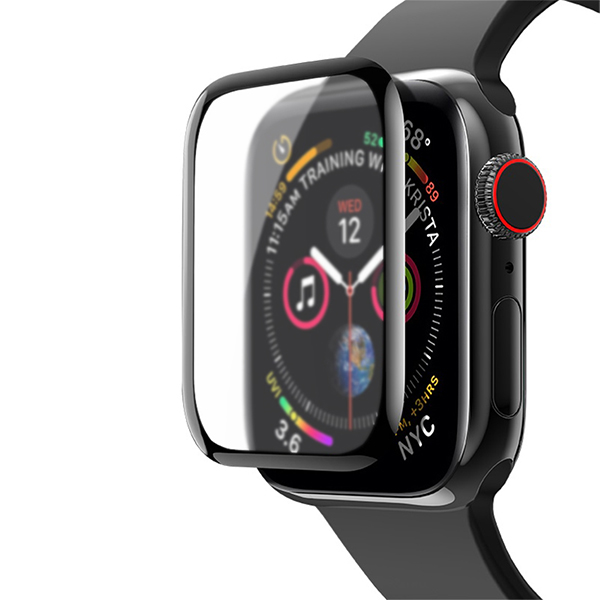 Захисне скло Matte for Apple Watch Series 4 44 mm 3D Black (тех.пак)