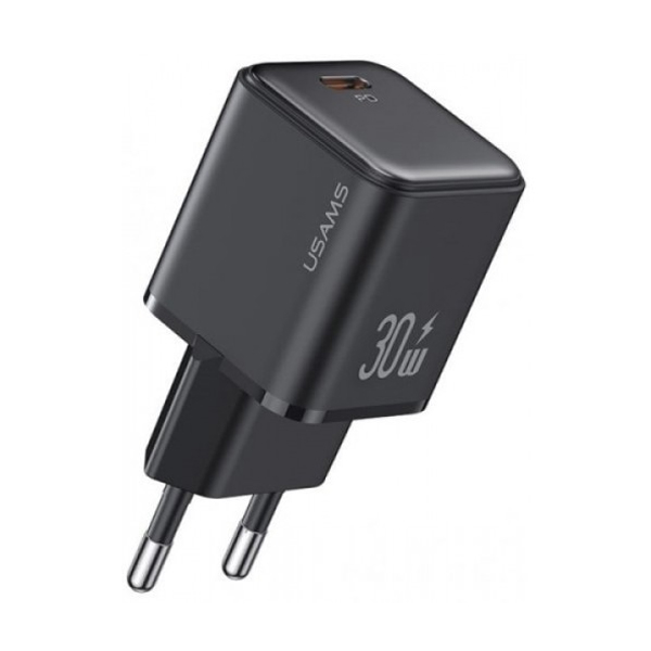 МЗП Usams US-CC186 X-ron Single USB PD30W Fast Charger Black (CC186TC01)