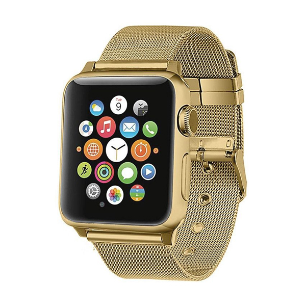 Ремешок для Apple Watch 38mm/40mm Milanese Loop Watch Band with buckle Gold
