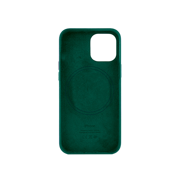 Чехол Leather Case для iPhone 13 Pro with MagSafe Military Green