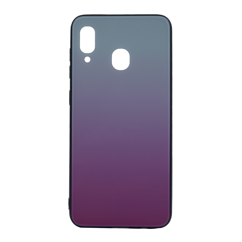 Silicon Mirror Glass Gradient Case для Samsung A20-2019/A205 Light Pink