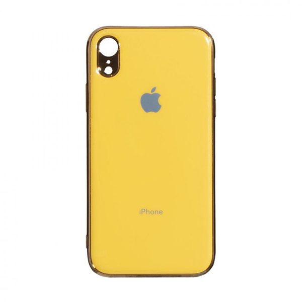 Чохол Molan Soft Glass для iPhone XR Yellow