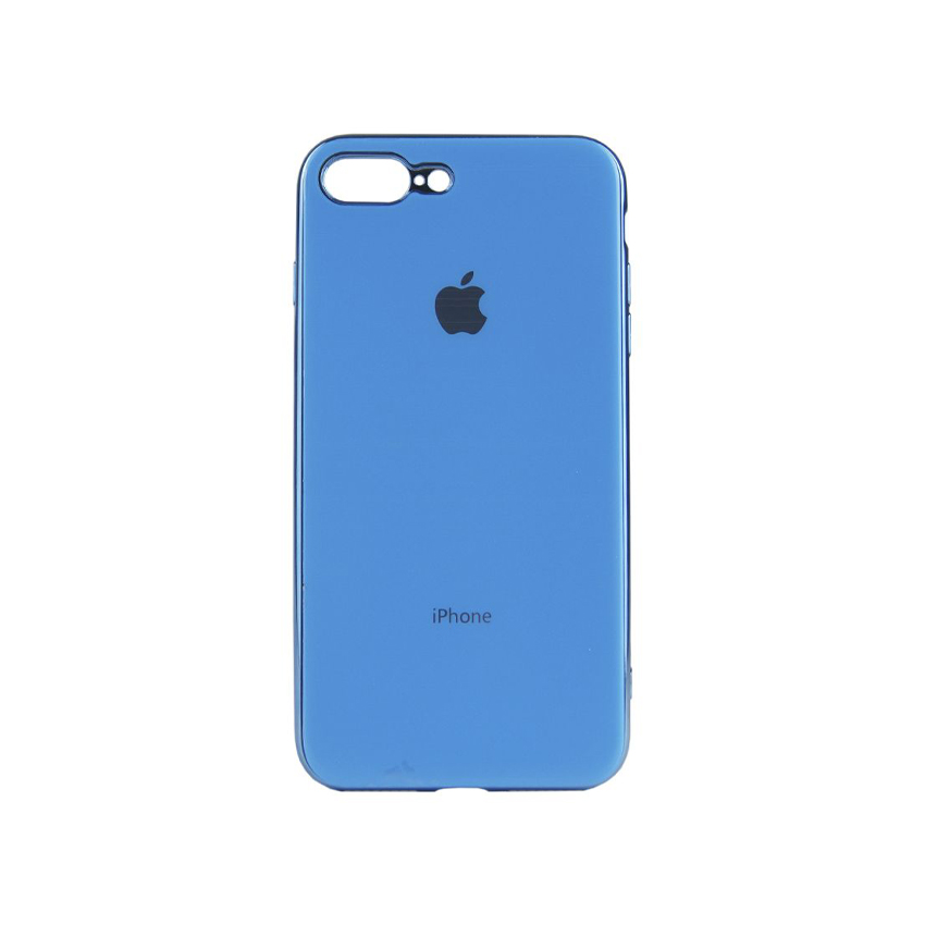 Чехол накладка Molan Soft Glass для iPhone 7 Plus/8 Plus Blue