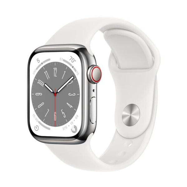 Смарт-годинник Apple Watch Series 8 45mm Silver/White (MP6P3) S/M
