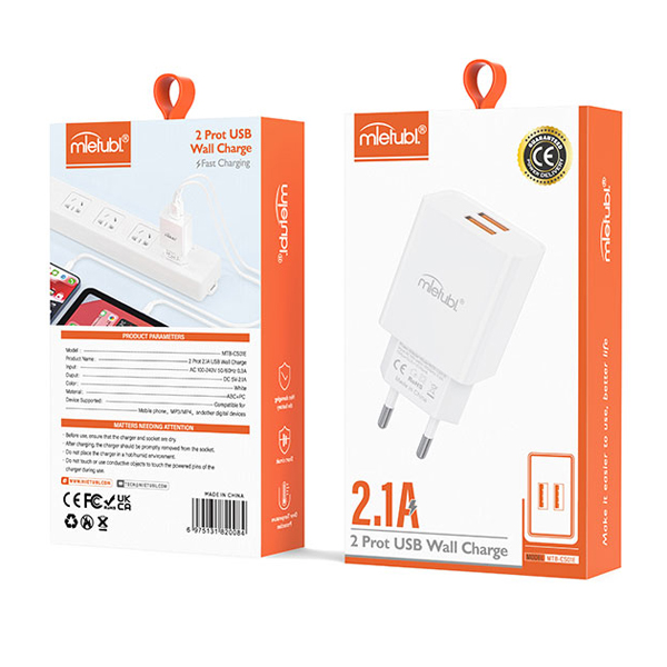 МЗП MIetubl MTB-CS01E 2USB 2.1A White