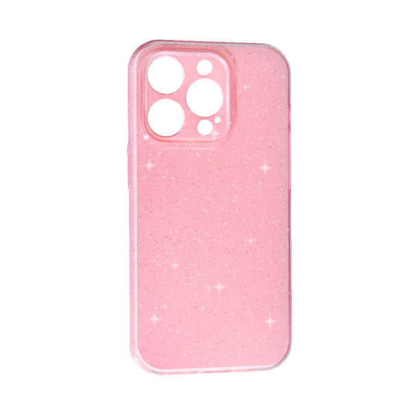Чехол Silicon Shiny Case iPhone 14 Pro Max Glitter Pink