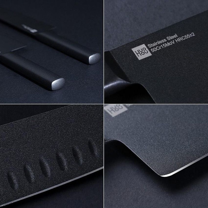 Набор ножей з 2 предметов Xiaomi Heat Knife Set Black 2 pcs (HU0015)
