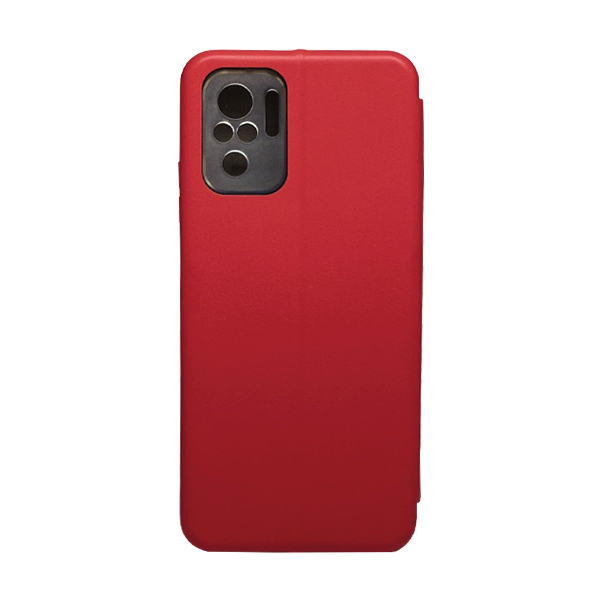 Чехол книжка Kira Slim Shell для Xiaomi Redmi Note 10/Note 10s Red with Camera Lens