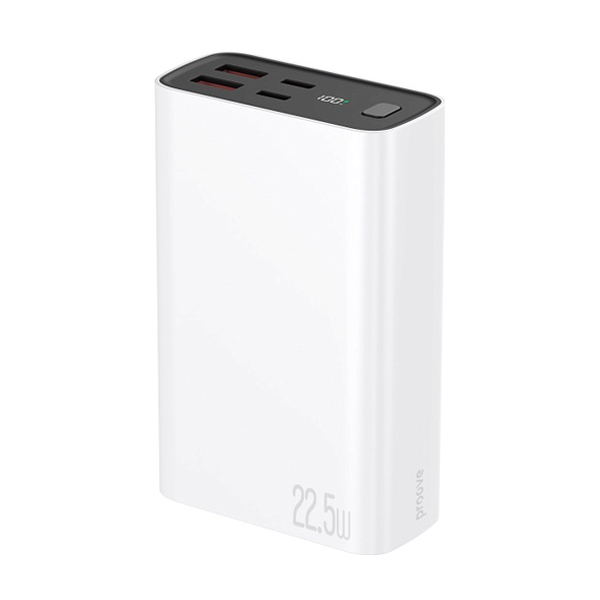 Зовнішній акумулятор Proove Hyper Flux Plus 20000mAh 22.5W White