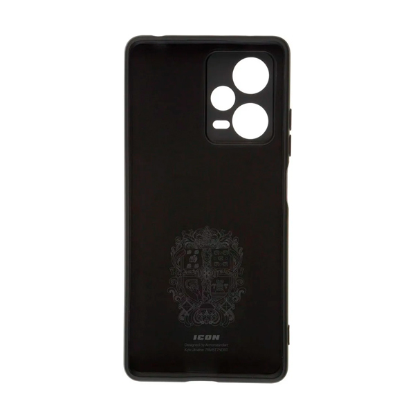 Чохол Original Soft Touch Case for Xiaomi Redmi Note12 Pro Plus 5G Black with Camera Lens