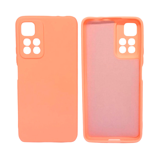 Чехол Original Soft Touch Case for Xiaomi Redmi 10/Note 11 4G Orange with Camera Lens