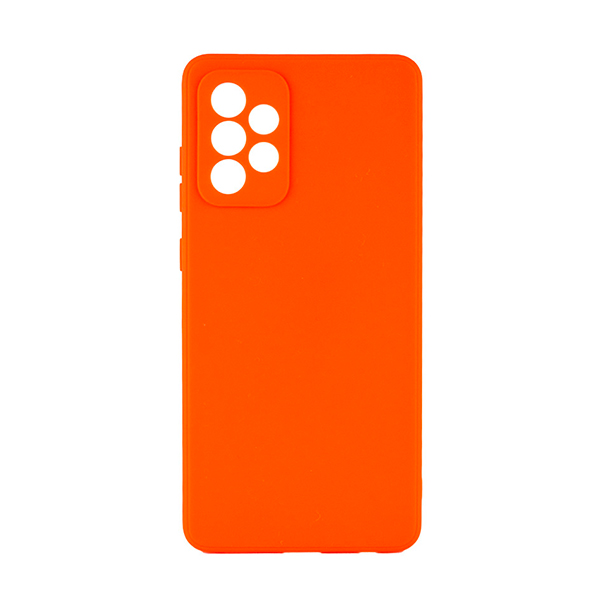 Чехол Original Soft Touch Case for Samsung A52/A525/A52S 5G/A528B Orange with Camera Lens