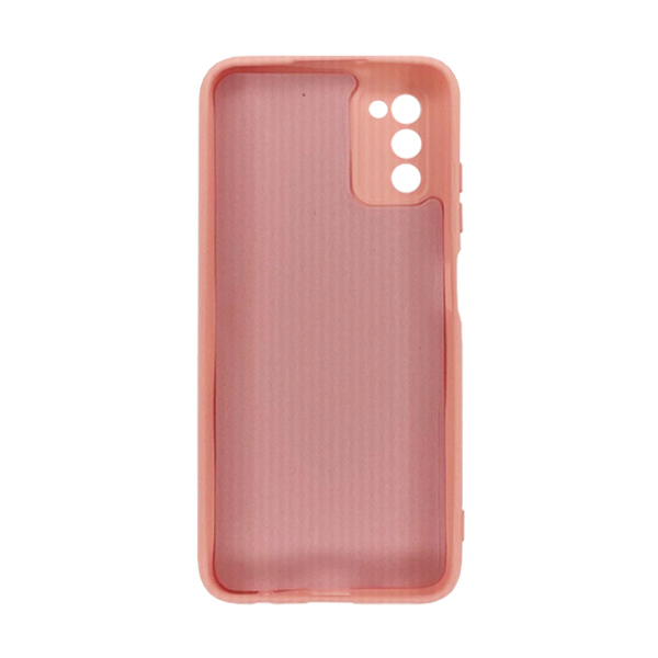 Чехол Original Soft Touch Case for Samsung A03s-2021/A037 Pink with Camera Lens