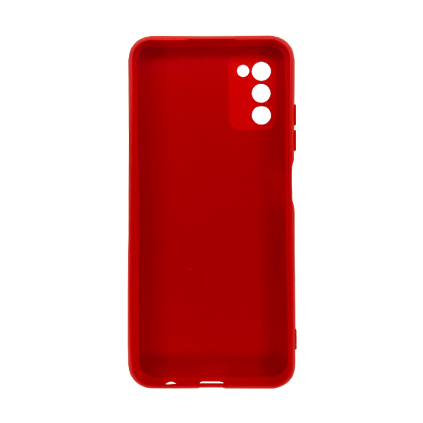 Чехол Original Soft Touch Case for Samsung A03s-2021/A037 Red with Camera Lens