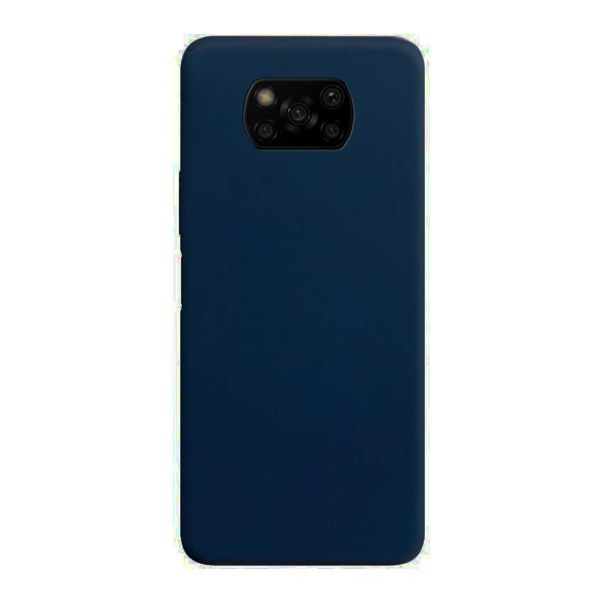 Original Silicon Case Xiaomi Poco X3 Dark Blue