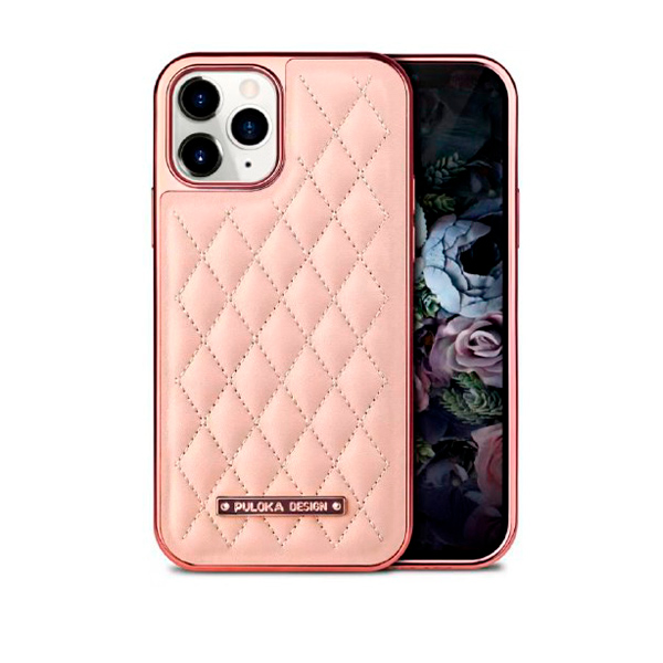 Чехол Puloka Leather Case для iPhone 11 Pro Pink