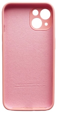 Чехол Soft Touch для Apple iPhone 13/14 Pink with Camera Lens Protection Square