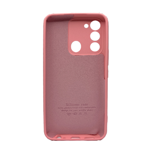 Чохол Original Soft Touch Case for Tecno Spark Go 2022/Spark 8c Pink with Camera Lens