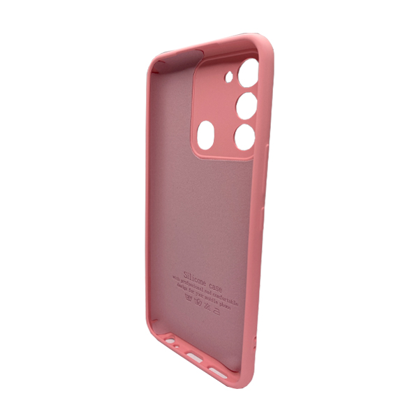 Чехол Original Soft Touch Case for Tecno Spark Go 2022/Spark 8c Pink with Camera Lens