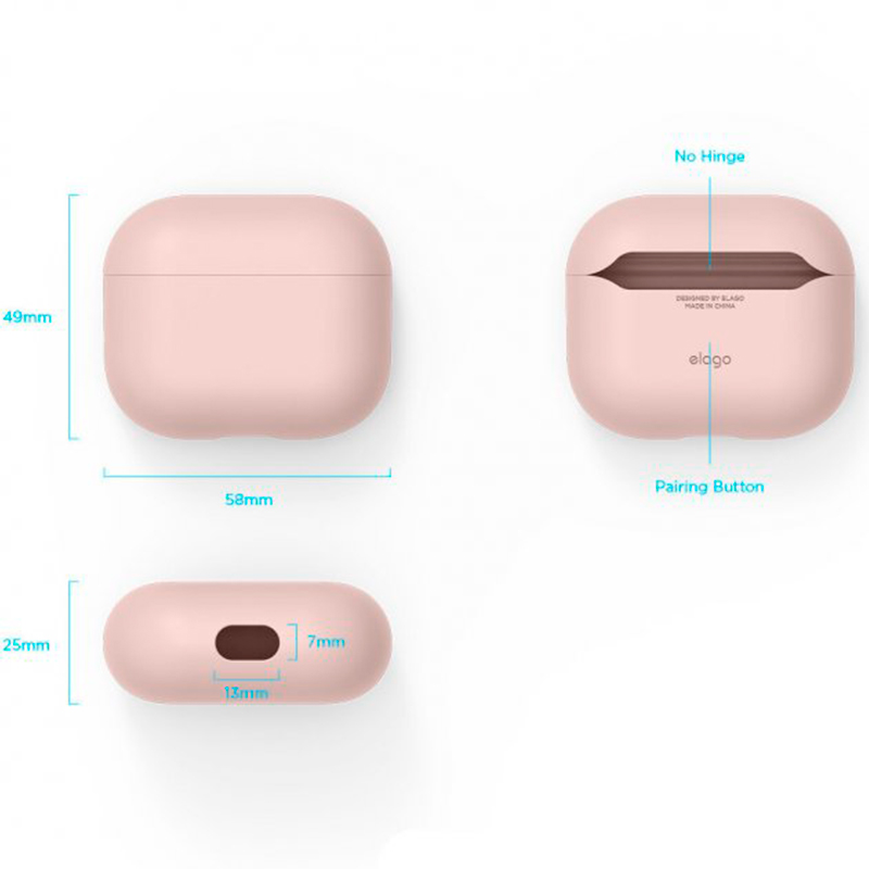 Футляр для наушников Elago Liquid Hybrid Case for Airpods 3rd Gen Lovely Pink (EAP3RH-LPK)