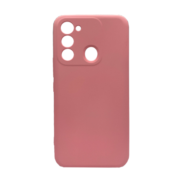 Чехол Original Soft Touch Case for Tecno Spark Go 2022/Spark 8c Pink with Camera Lens