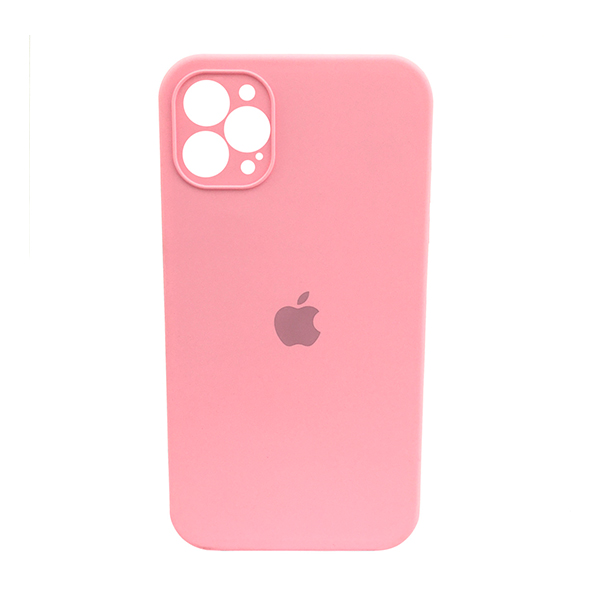 Чохол Soft Touch для Apple iPhone 12/12 Pro Light Pink with Camera Lens Protection Square