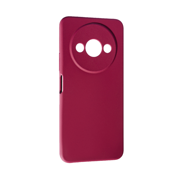 Чехол Original Soft Touch Case for Xiaomi Redmi A3/Poco C61 Plum with Camera Lens