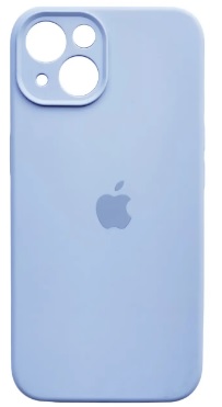 Чехол Soft Touch для Apple iPhone 13/14 Powder Blue with Camera Lens Protection Square