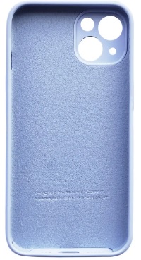 Чехол Soft Touch для Apple iPhone 13/14 Powder Blue with Camera Lens Protection Square