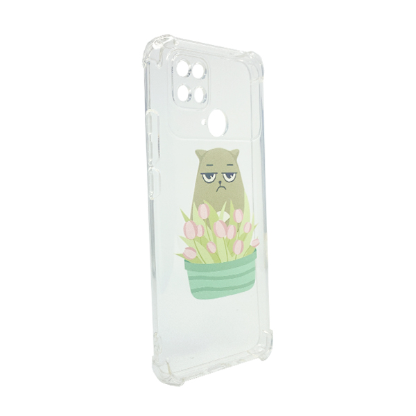 Чехол Wave Cute Case для Xiaomi Redmi 10с/Poco C40 Clear Cat is a Mood with Camera Lens