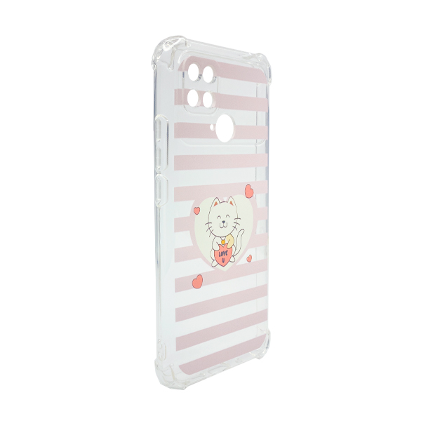 Чехол Wave Cute Case для Xiaomi Redmi 10с/Poco C40 Clear Kitty Love with Camera Lens