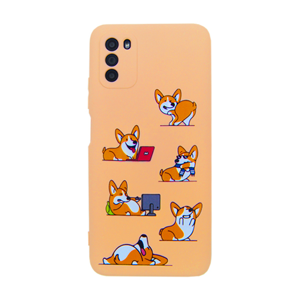 Чохол Original Soft Touch Case for Xiaomi Poco M3 Pink Sand Corgi with Camera Lens