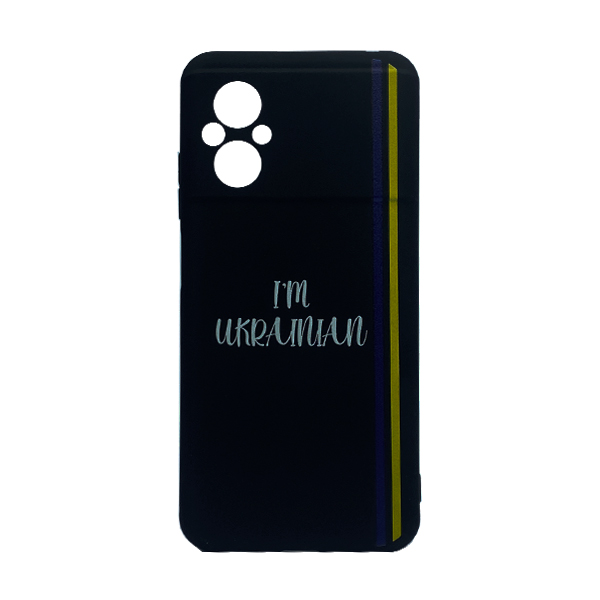 Чехол Wave We are Ukraine Case Xiaomi Poco M5/Redmi Note 11R Black I`m Ukrainian with Camera Lens