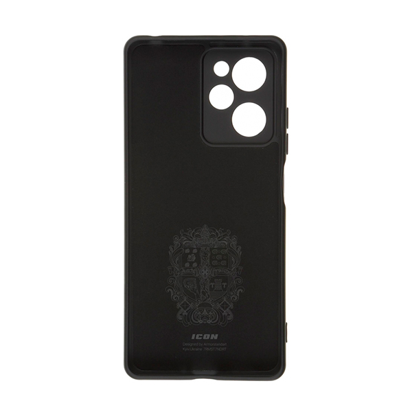 Чехол Original Soft Touch Case for Xiaomi Poco X5 Pro 5G Black with Camera Lens
