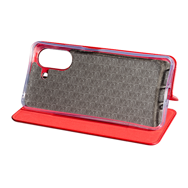 Чохол книжка Kira Slim Shell для Xiaomi Redmi 13C/Poco C65 Red Perforation NEW