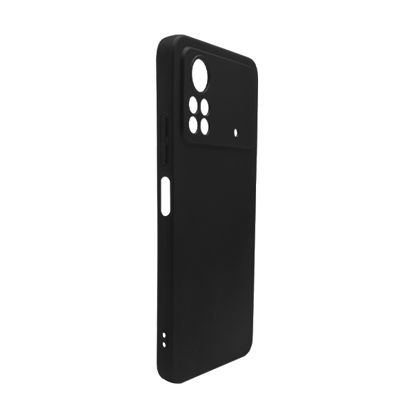 Чехол Original Soft Touch Case for Xiaomi Poco X4 Pro 5G Black with Camera Lens