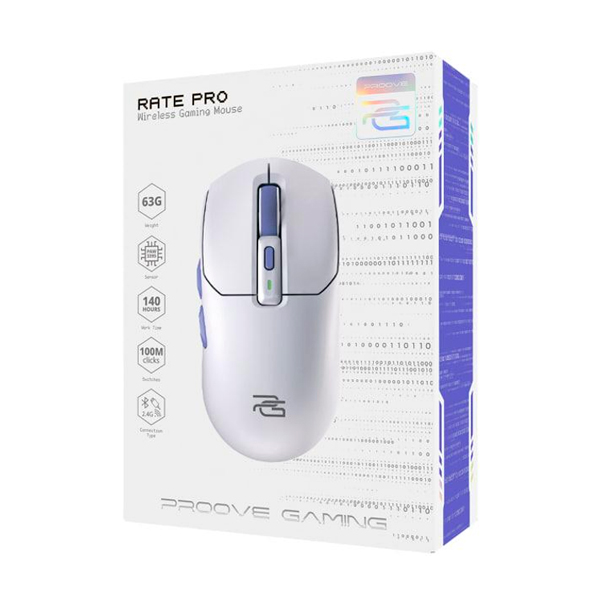Безпровідна мишка Proove Gaming Rate Pro White (WMRP00022002)