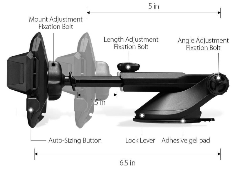 Автотримач для телефона Spigen Kuel AP12T Black (000CG20917)