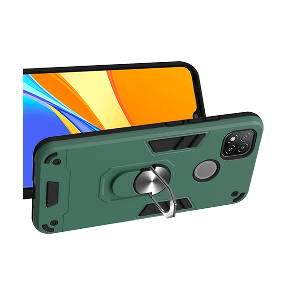 Чохол Armor Case для Xiaomi Redmi 9c/10a with Ring Green