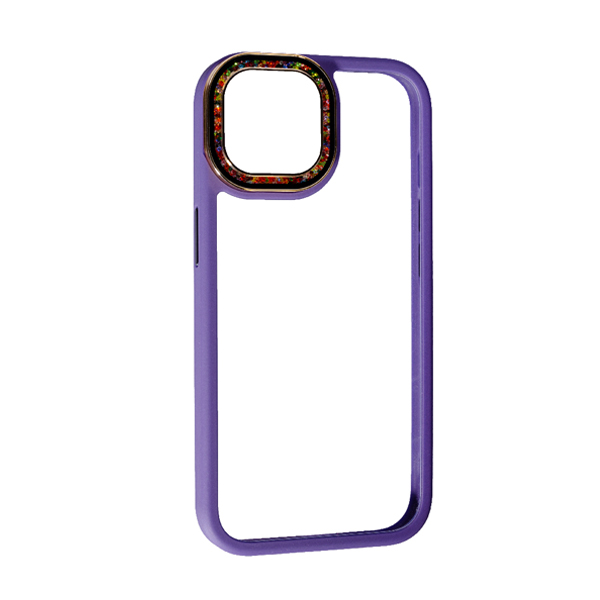 Чохол Swarovski New Case для iPhone 15 Purple