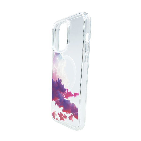 Чехол Wave Above Case для iPhone 14 Pro Clear with MagSafe Purple Sunrise