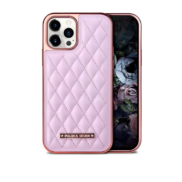 Чохол Puloka Leather Case для iPhone 12/12 Pro Purple