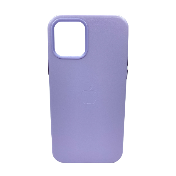 Чохол Leather Case для iPhone 12 Pro Max with MagSafe Elegant Purple