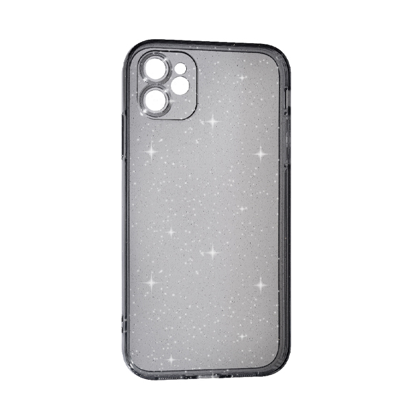 Чохол Silicon Shiny Case iPhone 11 Glitter Clear/Black