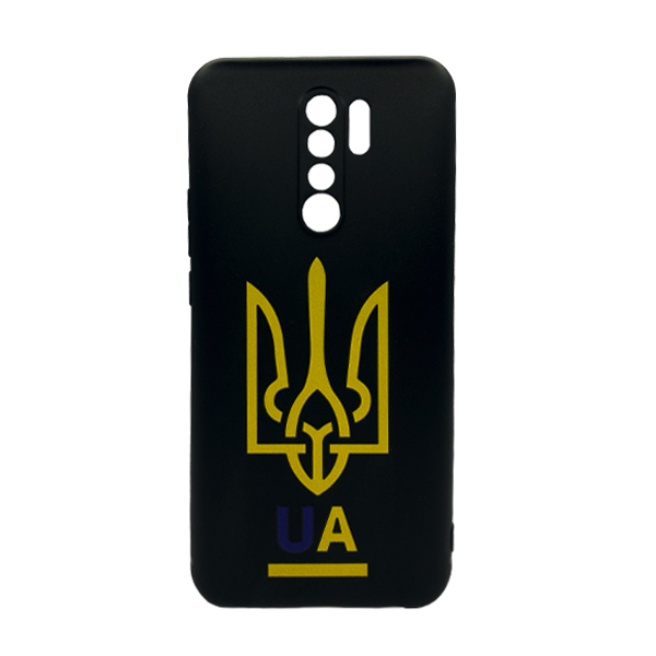 Чехол Wave We are Ukraine Case Xiaomi Redmi 9 Black U&A with Camera Lens