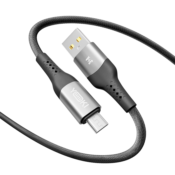 Кабель Yoki Solid YK-SO15 Micro USB 3A 1.2m Black
